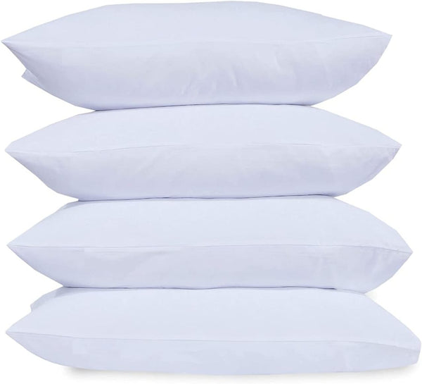 100% Pure Support For Stomach, Side And Back Sleepers Polycotton Hollowfiber Filled Sleeping Pillows 45x72cm Hotel Quality