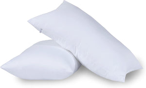 100% Pure Support For Stomach, Side And Back Sleepers Polycotton Hollowfiber Filled Sleeping Pillows 45x72cm Hotel Quality