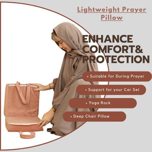 Crescent Textile Knee Pads for Prayer Thick Memory Foam Cushioning for Knee Supportive Soft Kneeling Mat for Prayer, Rock Chair, Yoga Workout Foam prayer pads