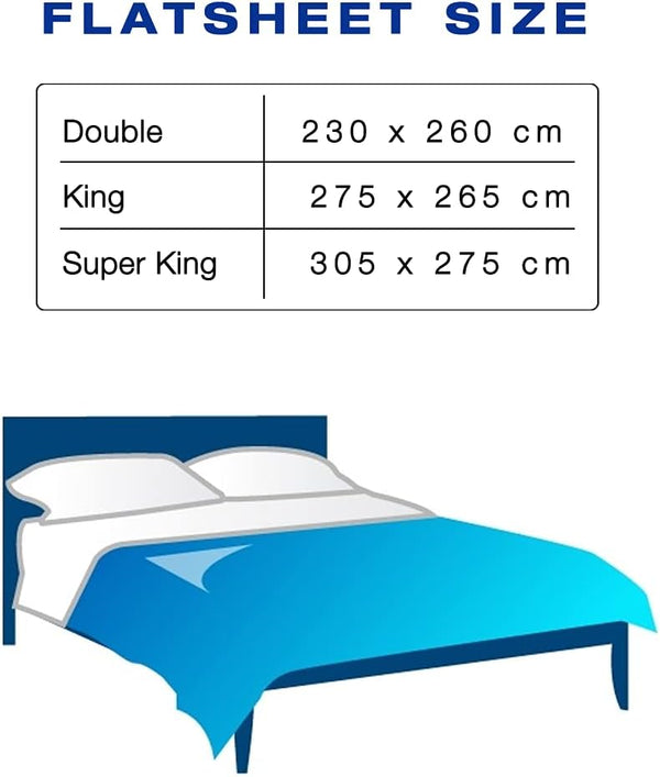 800 Thread Count Super Soft And Luxurious Easy Care 100% Pure Egyptian Cotton Flat Sheet For Hotel Quality Bedding-Breathable Bed Top Sheet