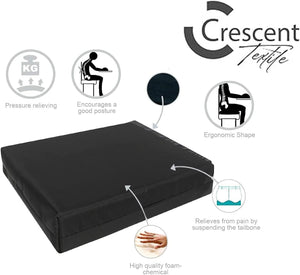 Wheelchair Cushions for Pressure Relief Memory Foam Waterproof Seat Pad Orthopedic Back Support, Sciatica & Tailbone Pain Relief Cushion Seat Pad for home and office chairs