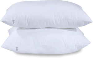 100% Pure Support For Stomach, Side And Back Sleepers Polycotton Hollowfiber Filled Sleeping Pillows 45x72cm Hotel Quality