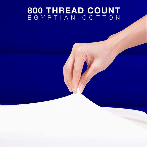 5 Star Hotel Quality Bedding 800 Thread Count 100% Pure Egyptian Cotton Luxurious Fitted Bedsheet Stretches Up To 28cm/11 inches Deep