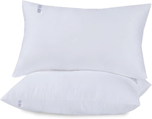 100% Pure Support For Stomach, Side And Back Sleepers Polycotton Hollowfiber Filled Sleeping Pillows 45x72cm Hotel Quality