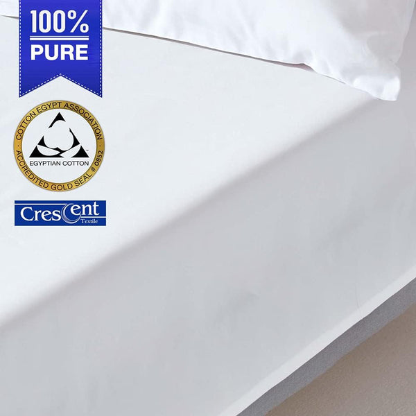 800 Thread Count Super Soft And Luxurious Easy Care 100% Pure Egyptian Cotton Flat Sheet For Hotel Quality Bedding-Breathable Bed Top Sheet