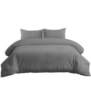 Luxury 300 Thread Count 100% Pure Egyptian Cotton Duvet Cover Set with Pillowcases