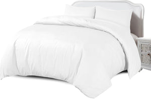 Hotel Quality Duvet Cover Set - 100% Egyptian Cotton, 200TC, Easy Closure. All Sizes Available