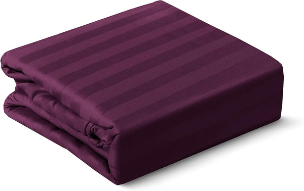 400TC Egyptian Cotton Stripe Duvet Cover Set - Quilt Cover with Pillowcases