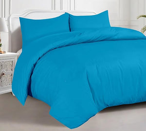 Hotel Quality Duvet Cover Set - 100% Egyptian Cotton, 200TC, Easy Closure. All Sizes Available