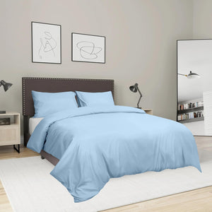Soft Brushed Microfiber Duvet Cover Set - Lightweight Quilted Comforter with Pillowcases - Easy Care Bedding