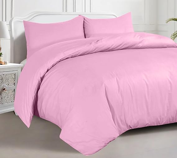 Hotel Quality Duvet Cover Set - 100% Egyptian Cotton, 200TC, Easy Closure. All Sizes Available