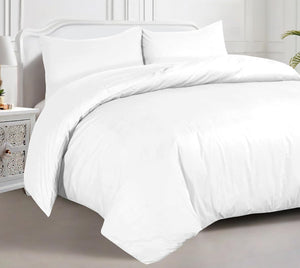 Hotel Quality Duvet Cover Set - 100% Egyptian Cotton, 200TC, Easy Closure. All Sizes Available