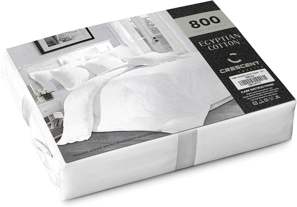 Luxury 800 Thread Count 100% Pure Egyptian Cotton Oxford Style Duvet Cover Set With Pillowcases