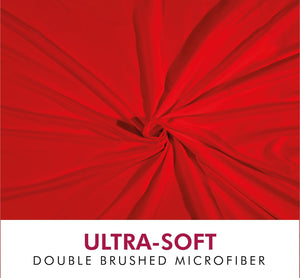 Microfibre Fitted Sheet 30cm Deep Pocket Bed Sheet Soft Brushed Microfibre Fabric Shrinkage and Fade Resistant Easy Care Bottom Bed Fitted Sheet
