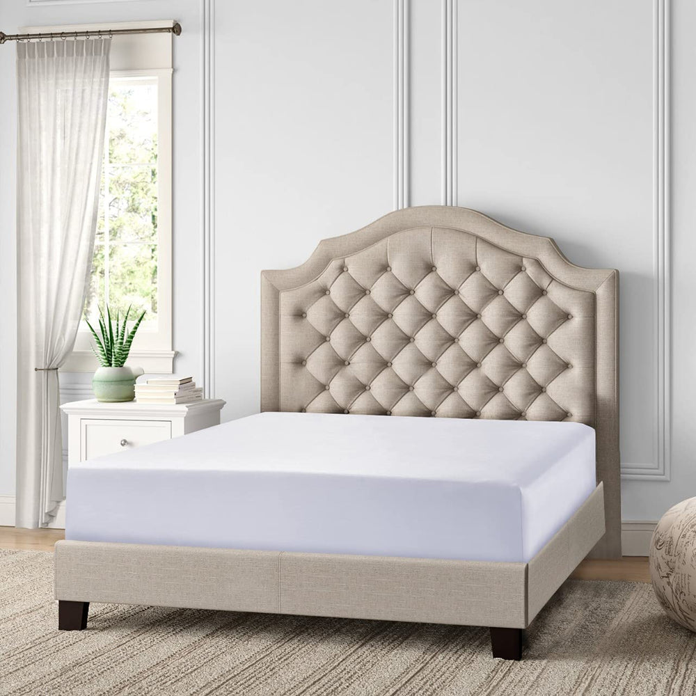 Premium Egyptian Cotton Fitted Sheet – 500TC, 28cm/11” Deep Mattress Pocket, Soft & Luxurious
