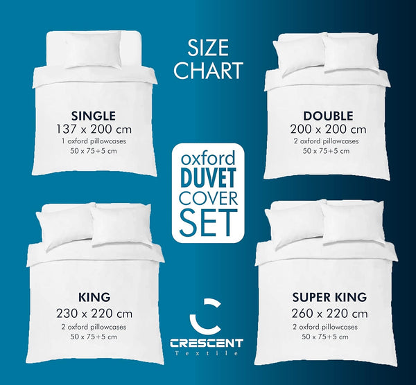 Luxury 800 Thread Count 100% Pure Egyptian Cotton Oxford Style Duvet Cover Set With Pillowcases