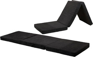 Single Fold Out Z Bed Cube Mattress Kids Footstool & Great for Kids Sleepover Foldable Mattress Bed for Indoor, Outdoor, Bedroom, Playroom Soft & Comfy Futon Set