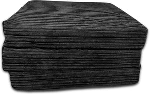 Crescent Textile Z Bed Futon Mattress Foldable Kids chair & Great for Sleepover Bed, Adult Footstool Pouffe for Bedroom, Living Room, Playroom Soft & Comfy Futon Set DOUBLE