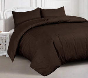 Hotel Quality Duvet Cover Set - 100% Egyptian Cotton, 200TC, Easy Closure. All Sizes Available