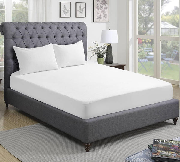 300TC 100% Egyptian Cotton Fitted Bed Sheet – Stretches Up to 28cm Deep, Premium Soft Bedding