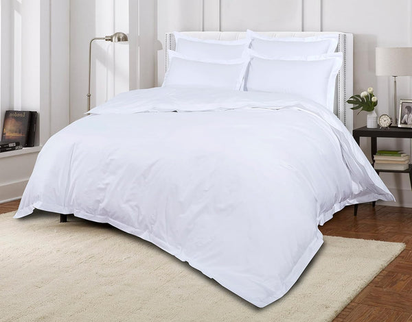 Luxury 800 Thread Count 100% Pure Egyptian Cotton Oxford Style Duvet Cover Set With Pillowcases