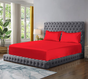 Microfibre Fitted Sheet 30cm Deep Pocket Bed Sheet Soft Brushed Microfibre Fabric Shrinkage and Fade Resistant Easy Care Bottom Bed Fitted Sheet