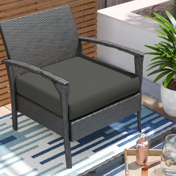 Crescent Textile Outdoor Rattan Chair Seat Pads Cushion Pad Waterproof Material for Garden Furniture Kitchen Dining Living Room Patio Office Coffee Shop Seat Pads
