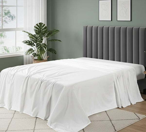 800 Thread Count Super Soft And Luxurious Easy Care 100% Pure Egyptian Cotton Flat Sheet For Hotel Quality Bedding-Breathable Bed Top Sheet