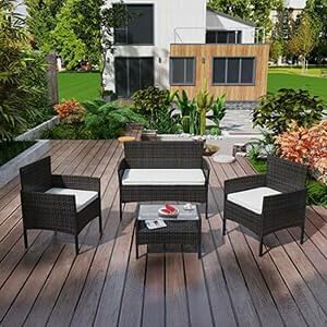 Crescent Textile 100% Waterproof Garden Bench Cushion 2/3/4 Seater Outdoor Long Bench Seat Pad for Lawn & Garden, Patio, Office, Coffee Shop with Removable Cover