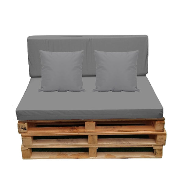 Crescent Textile Euro Pallet Seat Pads Cushions Set WATER-RESISTANT For Outdoor Garden Furniture Seat Pads- Durable, Comfy For Standard Euro Pallet Seating