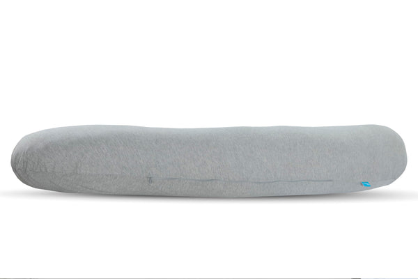Crescent Textile Full Body Sleep Pillow Maternity Pillow Large Best Orthopaedic Pillow for Pregnancy, Neck & Back Pain, Recovery Support Hollowfiber Filling with Removable & Washable Cover (Gray)