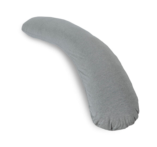 Crescent Textile Full Body Sleep Pillow Maternity Pillow Large Best Orthopaedic Pillow for Pregnancy, Neck & Back Pain, Recovery Support Hollowfiber Filling with Removable & Washable Cover (Gray)