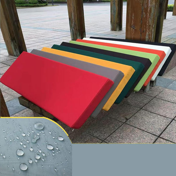Crescent Textile 100% Waterproof Garden Bench Cushion 2/3/4 Seater Outdoor Long Bench Seat Pad for Lawn & Garden, Patio, Office, Coffee Shop with Removable Cover