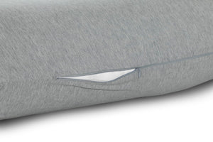 Crescent Textile Full Body Sleep Pillow Maternity Pillow Large Best Orthopaedic Pillow for Pregnancy, Neck & Back Pain, Recovery Support Hollowfiber Filling with Removable & Washable Cover (Gray)
