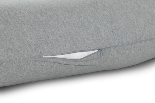 Crescent Textile Full Body Sleep Pillow Maternity Pillow Large Best Orthopaedic Pillow for Pregnancy, Neck & Back Pain, Recovery Support Hollowfiber Filling with Removable & Washable Cover (Gray)