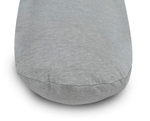 Crescent Textile Full Body Sleep Pillow Maternity Pillow Large Best Orthopaedic Pillow for Pregnancy, Neck & Back Pain, Recovery Support Hollowfiber Filling with Removable & Washable Cover (Gray)