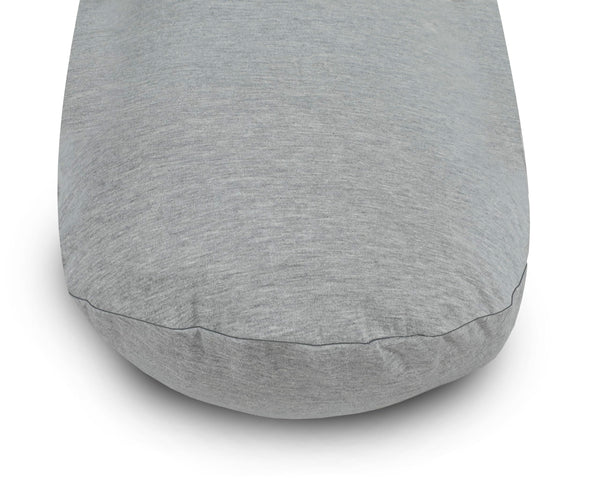Crescent Textile Full Body Sleep Pillow Maternity Pillow Large Best Orthopaedic Pillow for Pregnancy, Neck & Back Pain, Recovery Support Hollowfiber Filling with Removable & Washable Cover (Gray)