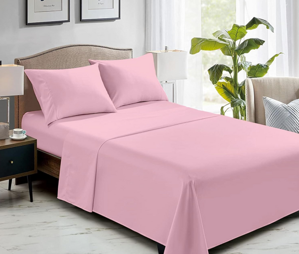 180 Thread Count 100% Pure Soft And Luxurious Easy Care And Easy Iron Plain Dyed Percale Cotton Weave Flat Sheet For Hotel Quality Bedding
